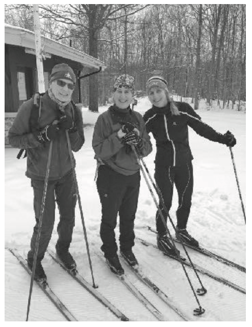 Adult Ski Clinic Instructors Robert Mears, Nancy Gaudreau, Linda Cairncross 2018