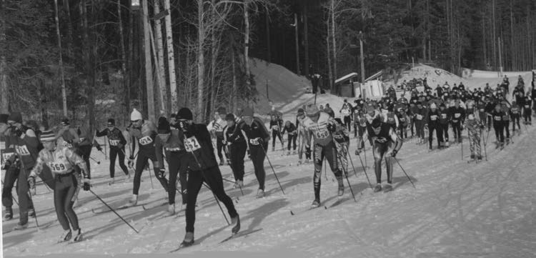 A Tay Valley Loppet Mass Start — late 90's