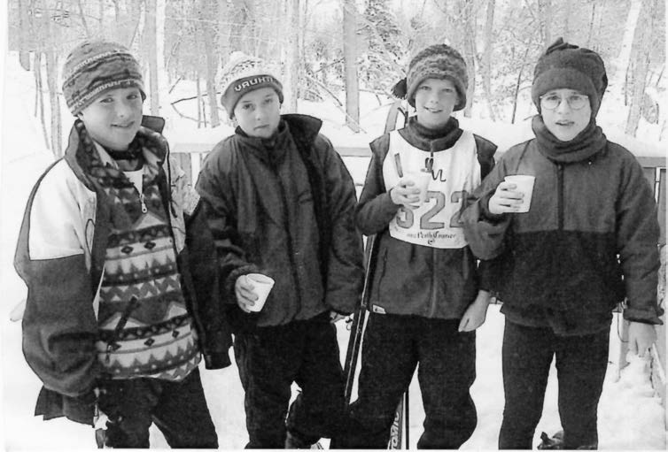 Visiting Jack Rabbits at the 1999 Loppet include youngsters from some well renowned skiing families.