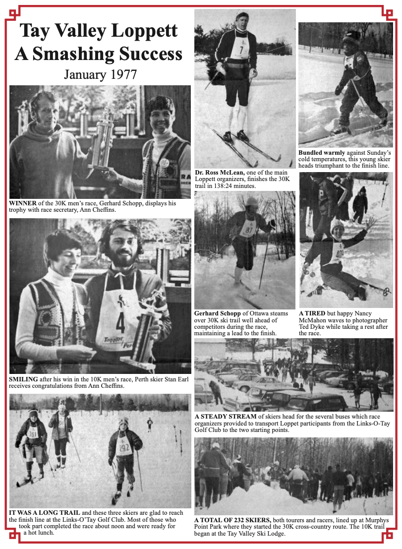 Tay Valley Loppet 1977 — newspaper coverage of the first Loppet